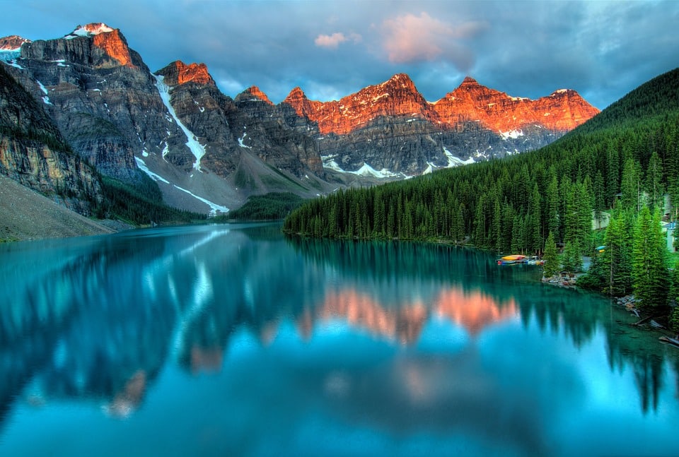 Alberta, Canada, Lac, Montagnes, Banff, Magnifique